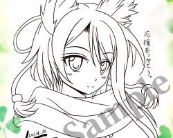 CH応援バナーキャンペーン プレゼント用サイン色紙【ミヤビ】